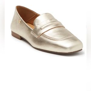 UGG Janaya Women’s Gold Leather Loafers Size 7 NEW